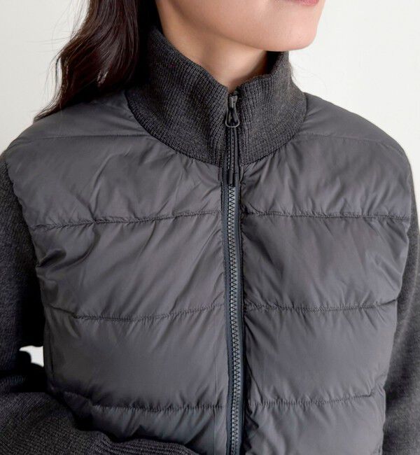 fredy emue「【TAION/タイオン】別注HI NECK DOWN JACKET+SLEEVE KNIT」|ダウン|