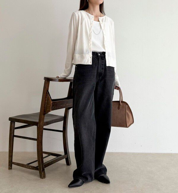 fredy emue「シアーフロッキーコンパクトカーディガン」|カーディガン|