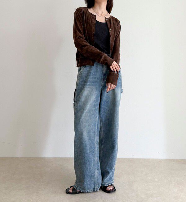 fredy emue「シアーフロッキーコンパクトカーディガン」|カーディガン|