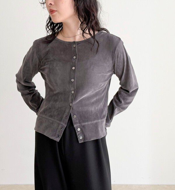 fredy emue「シアーフロッキーコンパクトカーディガン」|カーディガン|