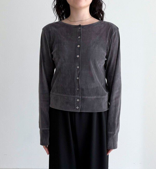 fredy emue「シアーフロッキーコンパクトカーディガン」|カーディガン|