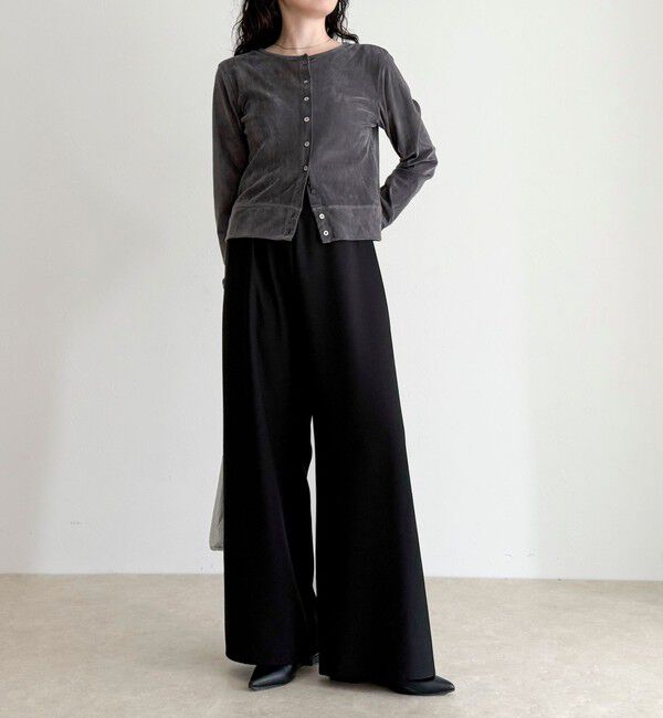 fredy emue「シアーフロッキーコンパクトカーディガン」|カーディガン|