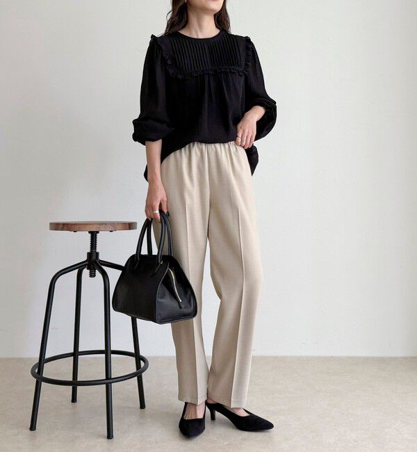 fredy emue「ピンタックギャザーブラウス」|シャツ・ブラウス|