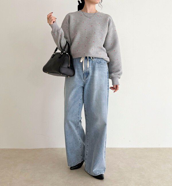 fredy emue「【大人気リバイバル】ハート刺繍コンパクトスウェットプルオーバー」|スウェット・ジャージ|