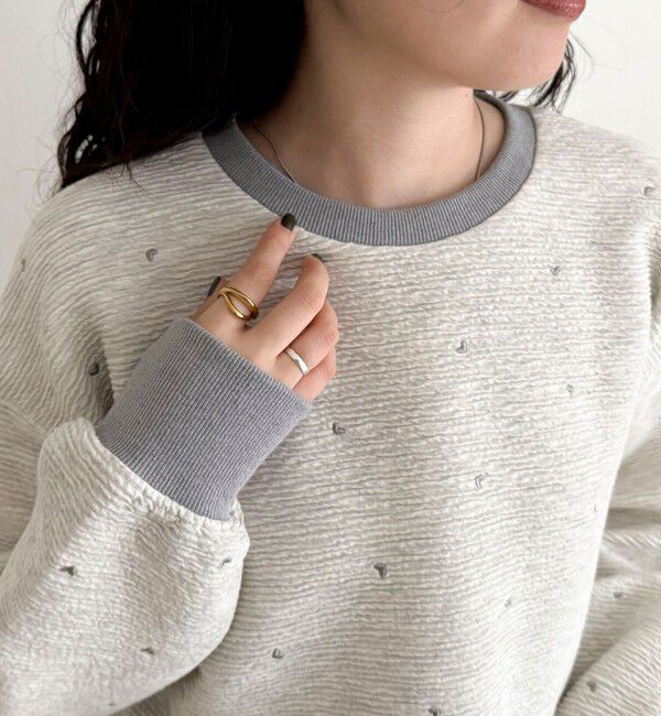 fredy emue「【大人気リバイバル】ハート刺繍コンパクトスウェットプルオーバー」|スウェット・ジャージ|