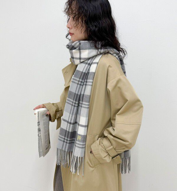 fredy emue「ソフトチェックストール」|ストール|