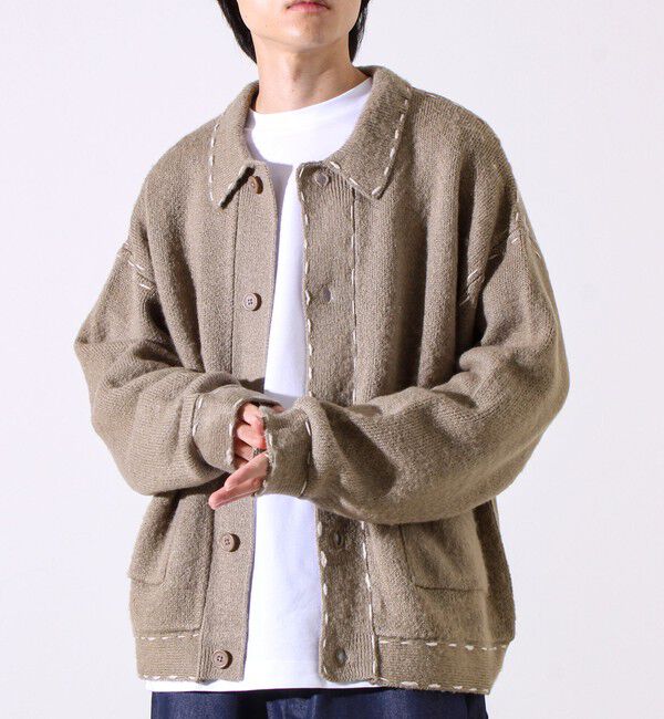 GLOSTER「【ユニセックス対応】ハンドステッチニットジャケット」|カーディガン|