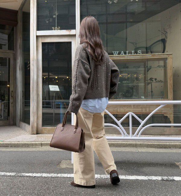 fredy emue「ハート刺繍柄編みニットプルオーバー」|ニット・セーター|