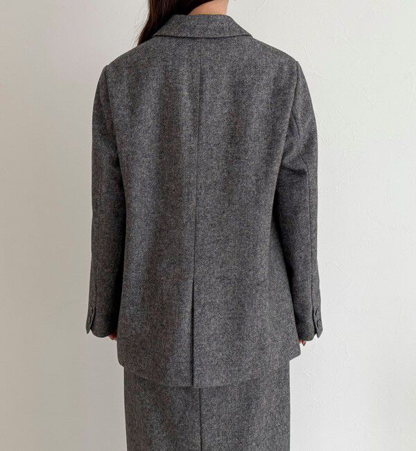 fredy emue「《セットアップ対応》ツィードオーバージャケット」|テーラードジャケット|