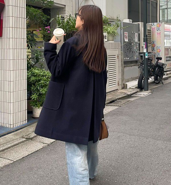 fredy emue「Super100ステンカラーミドルコート」|ダッフルコート|