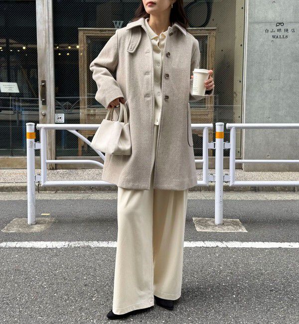 fredy emue「Super100ステンカラーミドルコート」|ダッフルコート|