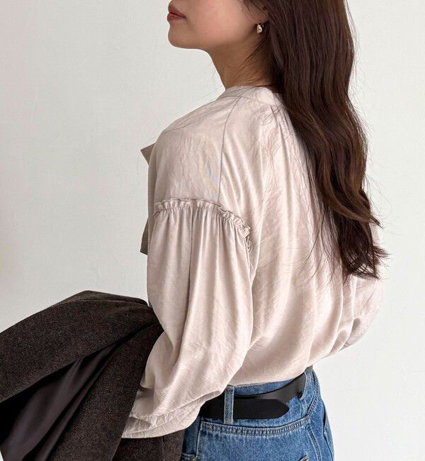 fredy emue「ボウタイギャザーブラウス」|シャツ・ブラウス|