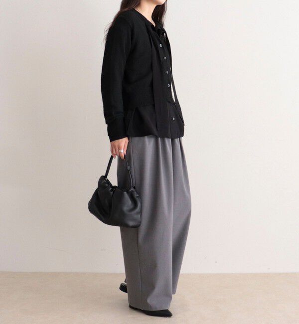 fredy emue「ボウタイギャザーブラウス」|シャツ・ブラウス|