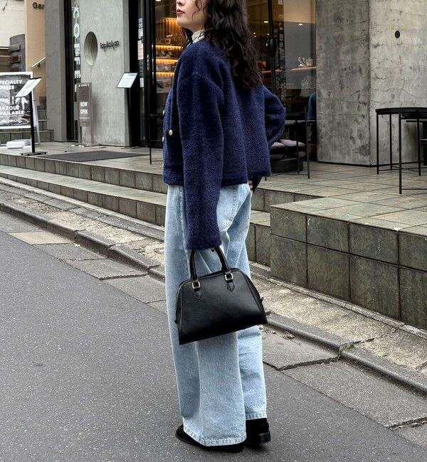 fredy emue「シャギー裏配色ジャケットカーディガン」|カーディガン|