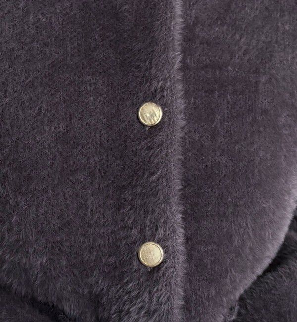 fredy emue「シャギー裏配色ジャケットカーディガン」|カーディガン|