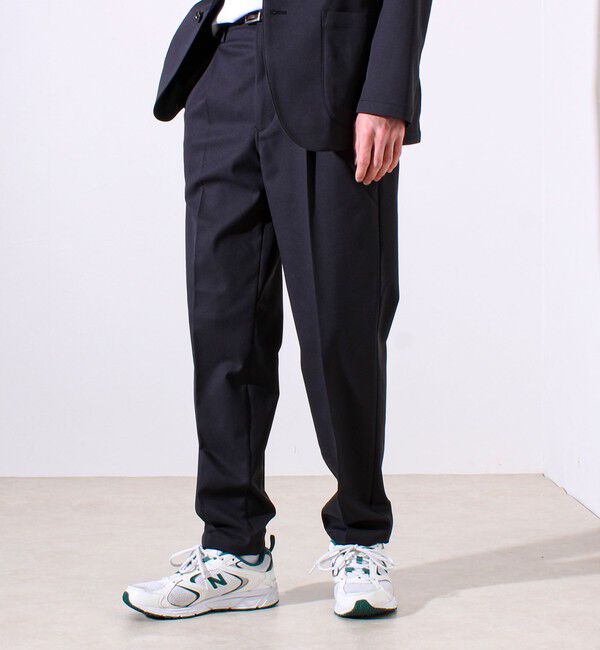 GLOSTER「【SOLOTEX＋HEAT ENERGY】【セットアップ対応】イージーパンツ」|チノ|ブラック