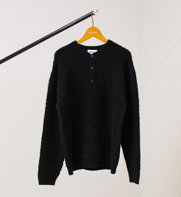 GLOSTER「【モヘアタッチ/ユニセックス対応】ヘンリーネックプルオーバーニット」|ニット・セーター|