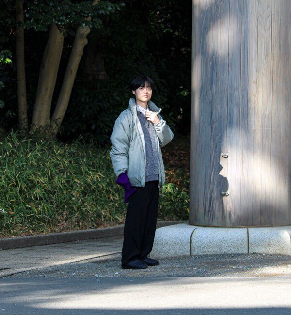 GLOSTER「【モヘアタッチ/ユニセックス対応】ヘンリーネックプルオーバーニット」|ニット・セーター|