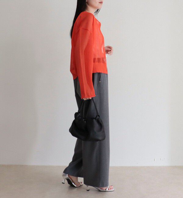 fredy emue「刺繍入りシアーニットカーディガン」|カーディガン|