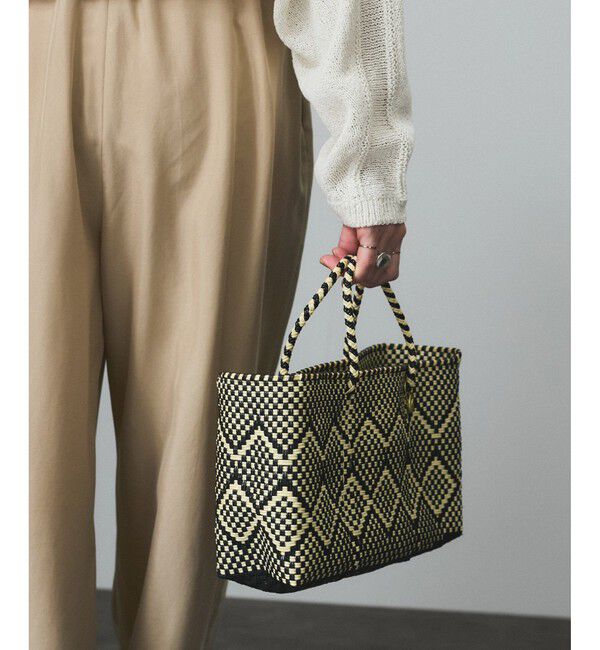 SALON adam et rope'「【Letra（レトラ）for SALON】PRAYA short XS/プラヤメルカドバッグ」|かごバッグ|