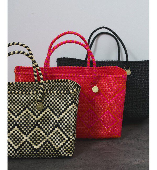 SALON adam et rope'「【Letra（レトラ）for SALON】PRAYA short XS/プラヤメルカドバッグ」|かごバッグ|