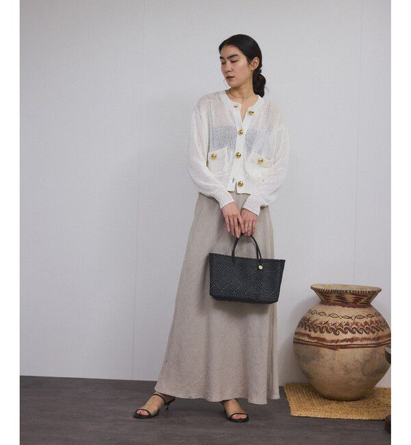 SALON adam et rope'「【Letra（レトラ）for SALON】PRAYA short XS/プラヤメルカドバッグ」|かごバッグ|