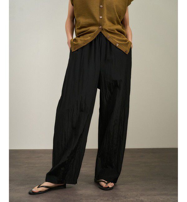 SALON adam et rope'「ウールナイロンワッシャーパンツ」|チノ|