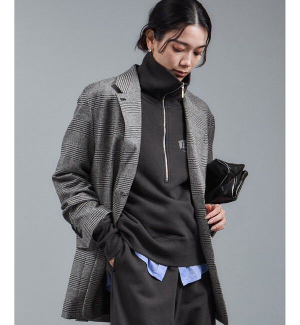 SALON adam et rope'「【WEB限定】ビンテージライクハーフジップスウェット［セットアップ対応］」|スウェット・ジャージ|