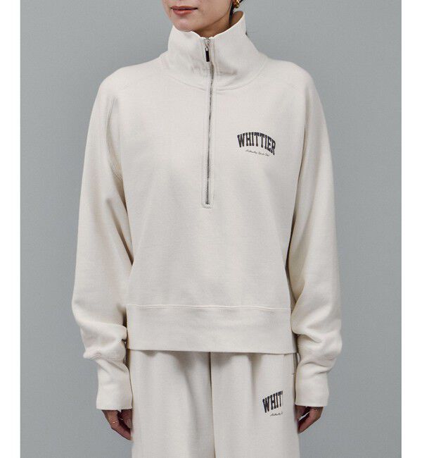 SALON adam et rope'「【WEB限定】ビンテージライクハーフジップスウェット［セットアップ対応］」|スウェット・ジャージ|