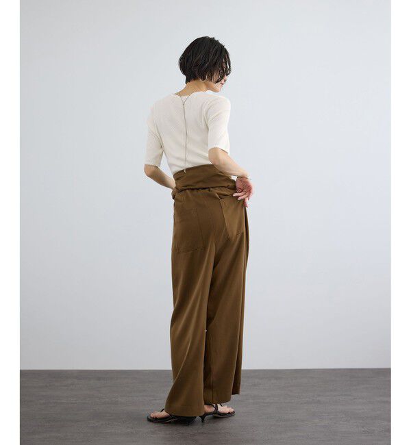 SALON adam et rope'「【Angie La La for SALON】GENTLE intimate レースVネックプルオーバー」|Tシャツ・カットソー|