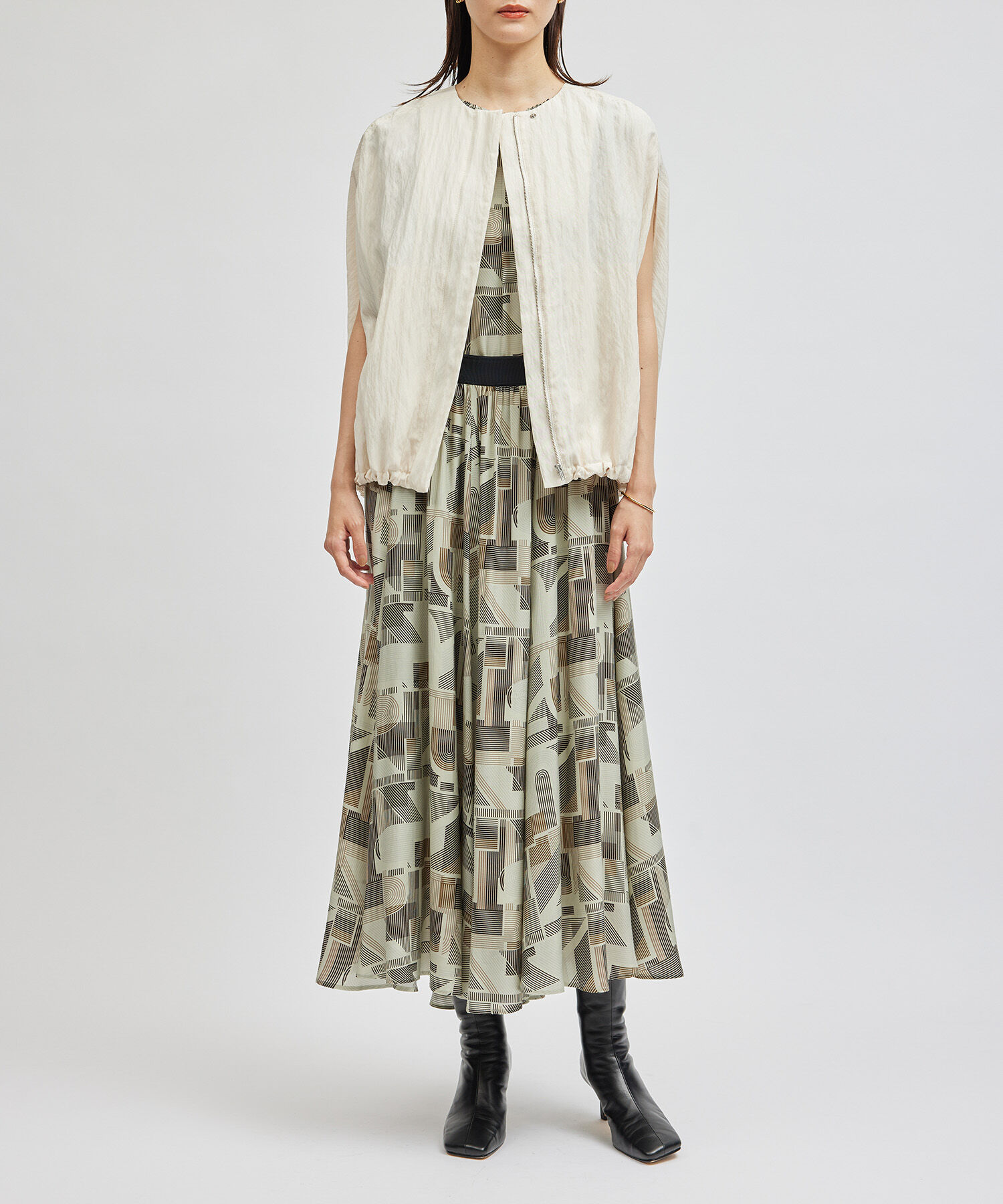 ROPE「プリントシャーリングブラウス/セットアップ対応」|シャツ・ブラウス|