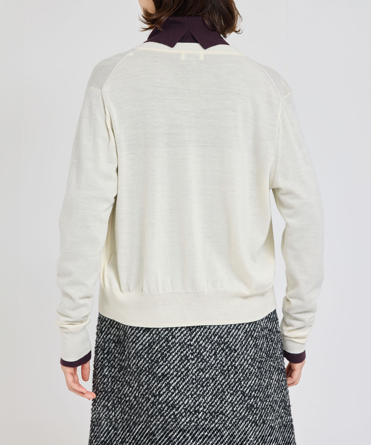 ROPE「SUPER160&rsquo;sメリノウールカーディガン【ロロ・ピアーナ社製ウール使用】/アンサンブル対応」|カーディガン|