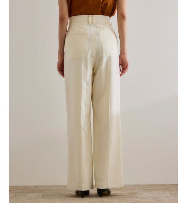 ROPE「【撥水】ウールタックトラウザーパンツ【雑誌掲載】」|チノ|