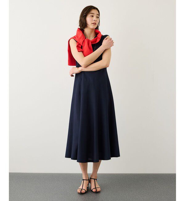 ROPE「LEVITA ニットワンピース/接触冷感・イージーケア」|ワンピース|