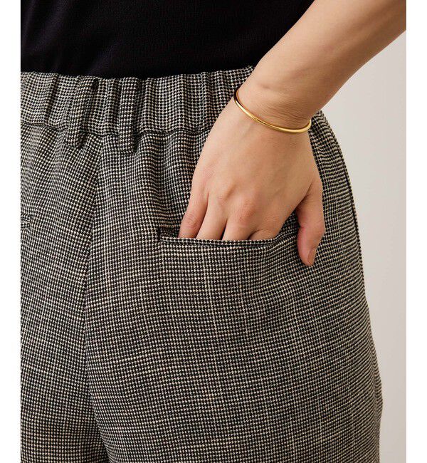 ROPE「カラミ織りワンタックワイドパンツ/セットアップ対応・イージーケア」|チノ|