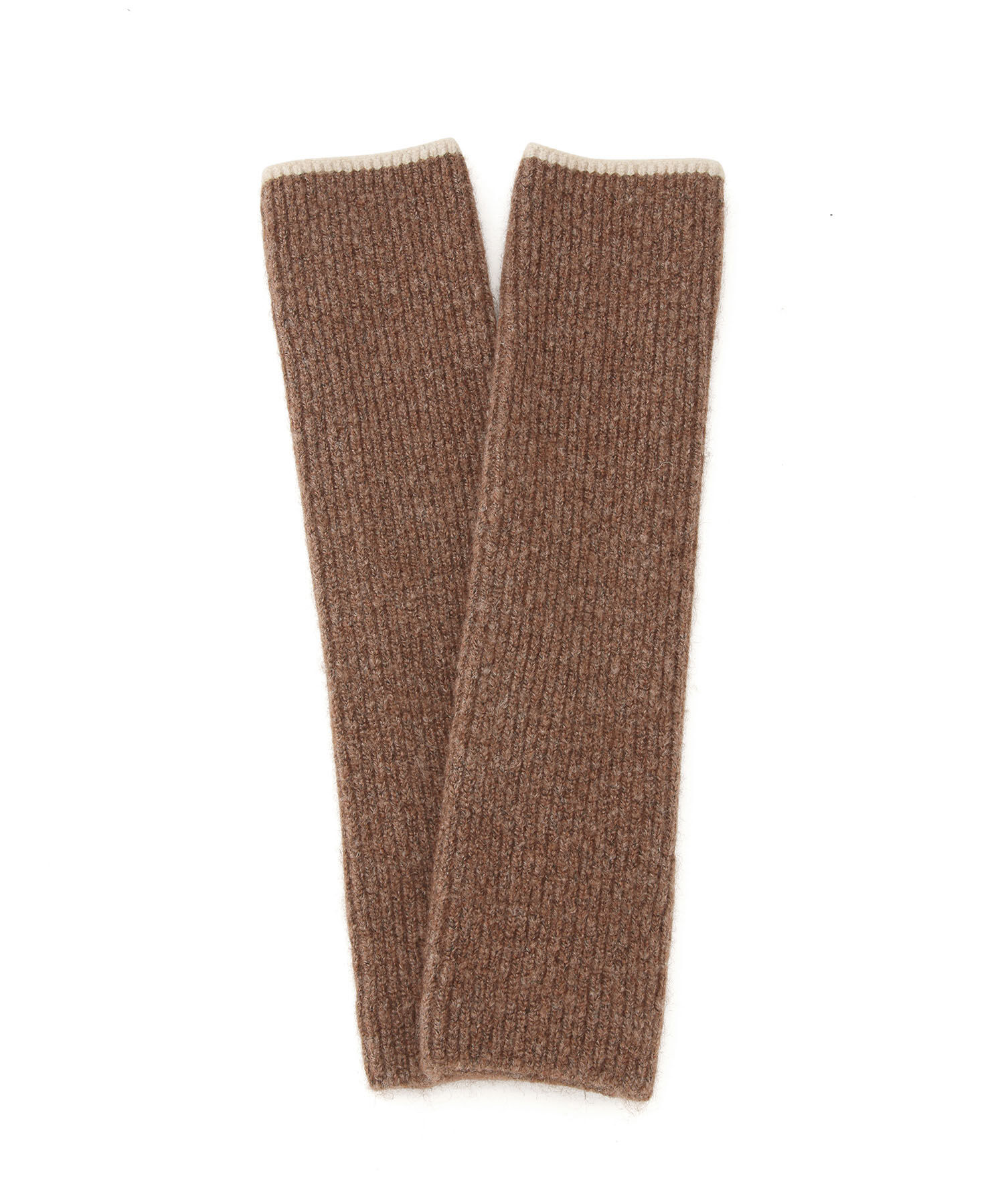 VIS「【2WAY】フィンガーレスリブニットアームウォーマー」|手袋|