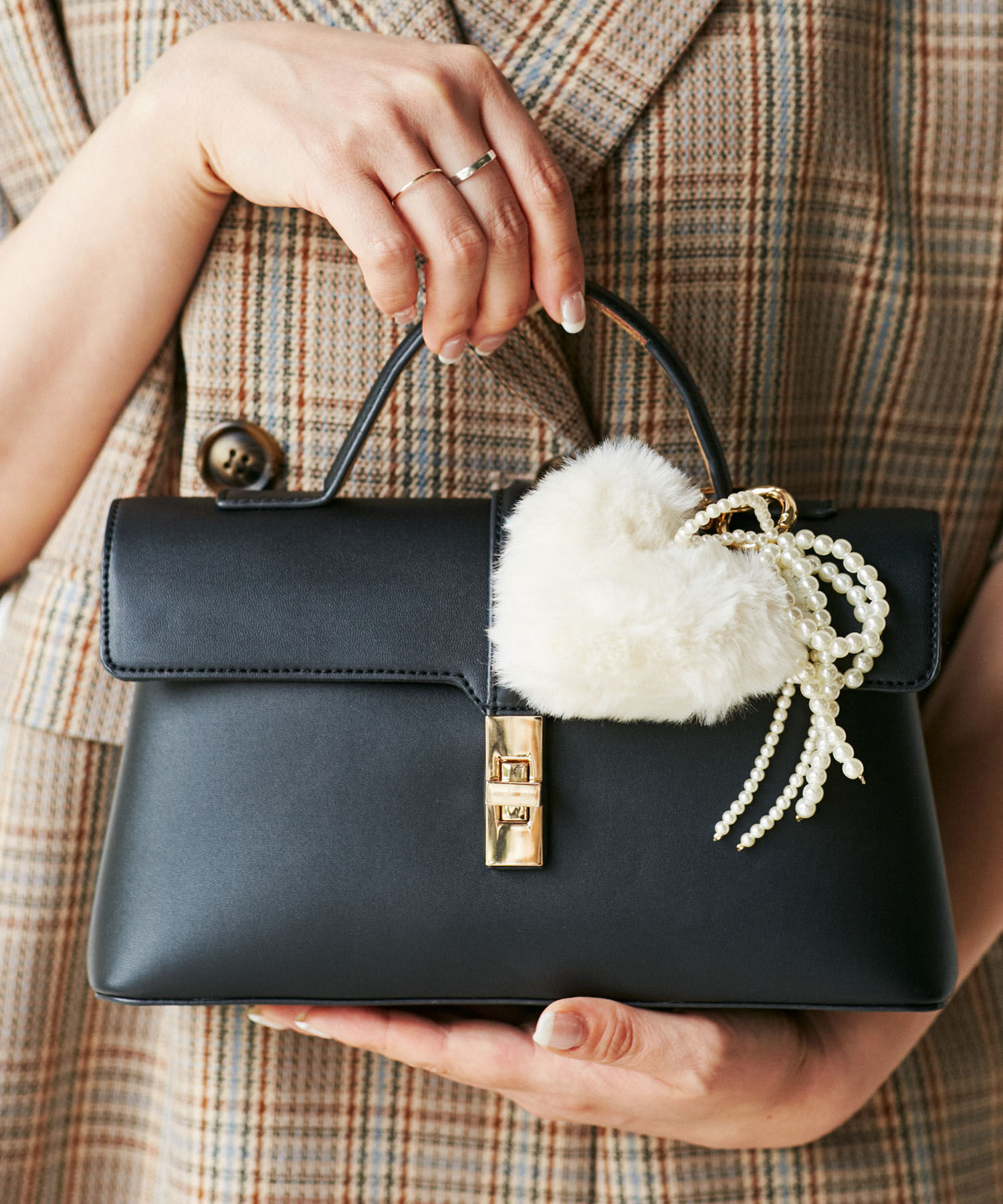 VIS「ハートファーチャーム」|チャーム・キーホルダー|ホワイト(10)