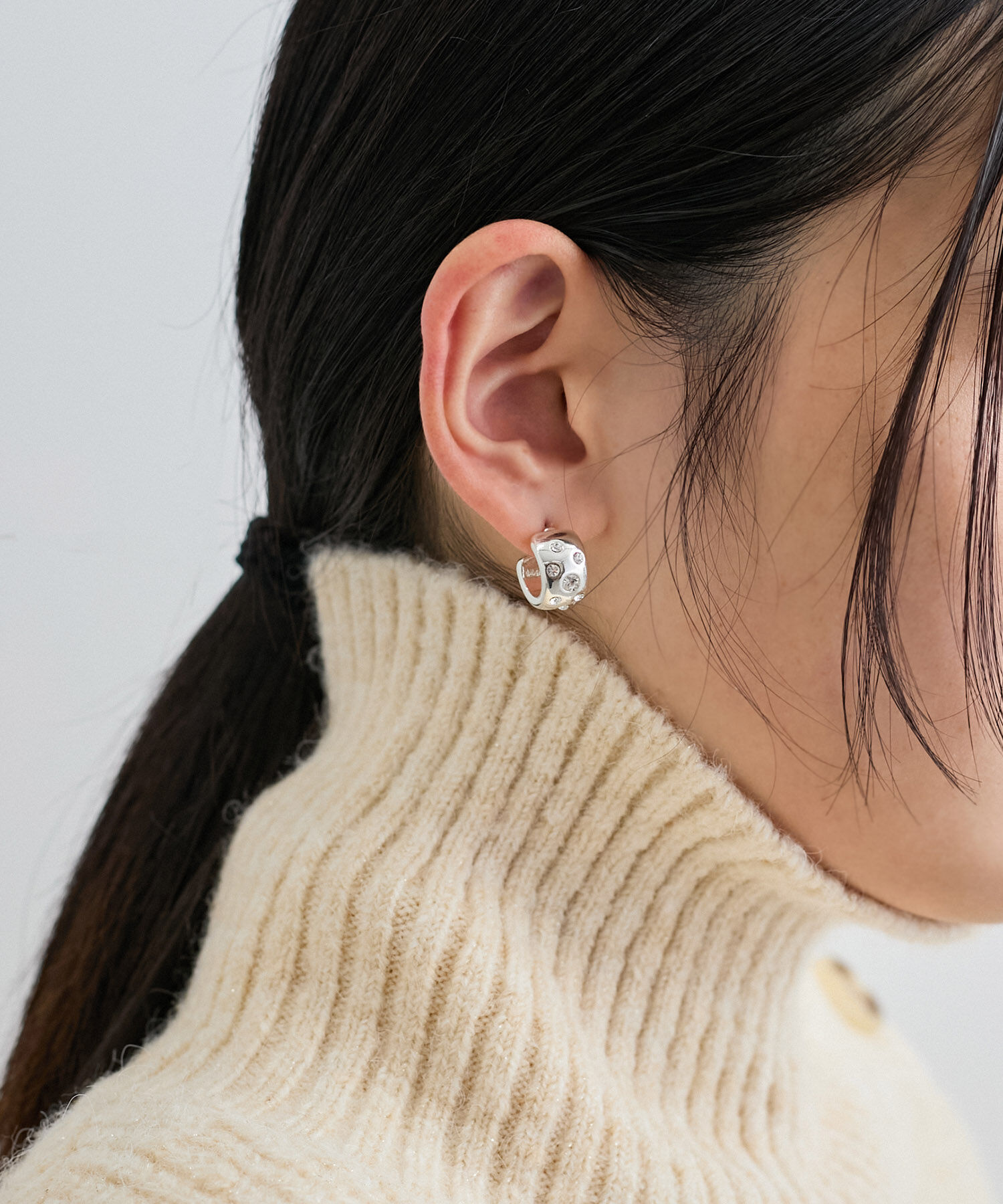 VIS「ランダムビジューピアス」|ピアス|シルバー(93)