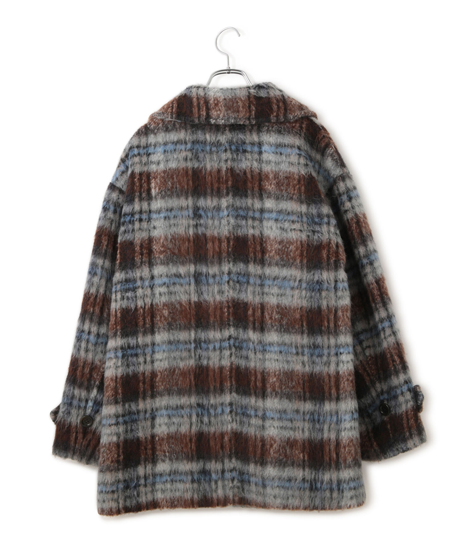 VIS「シャギーミディ丈Pコート」|ピーコート|