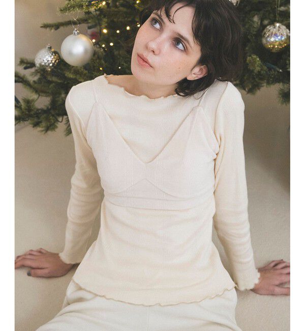 VIS「【Miller】VIS別注モデルベロアルームブラ【洗える】」|キャミソール|