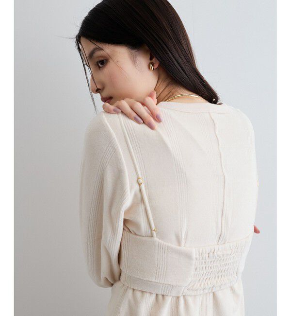 VIS「【Miller】VIS別注モデルベロアルームブラ【洗える】」|キャミソール|