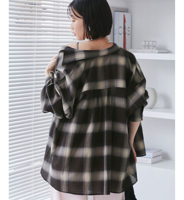 VIS「オンブレチェックオーバーシャツ」|シャツ・ブラウス|