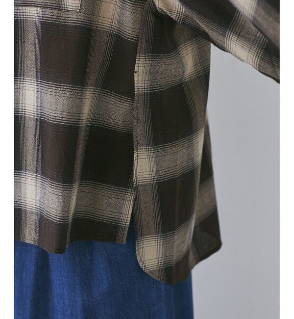 VIS「オンブレチェックオーバーシャツ」|シャツ・ブラウス|