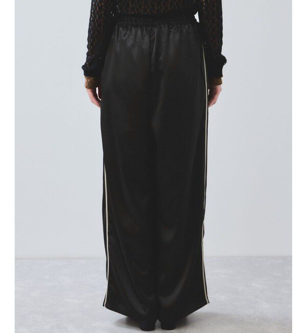 VIS「【WEB/一部店舗限定】配色サイドラインサテンイージーパンツ」|チノ|