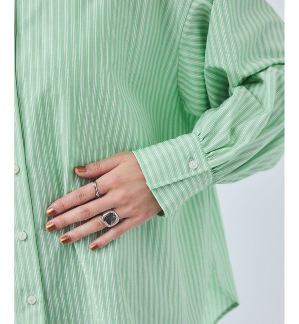 VIS「【WEB限定】バックシャーリングフリルシャツブラウス」|シャツ・ブラウス|