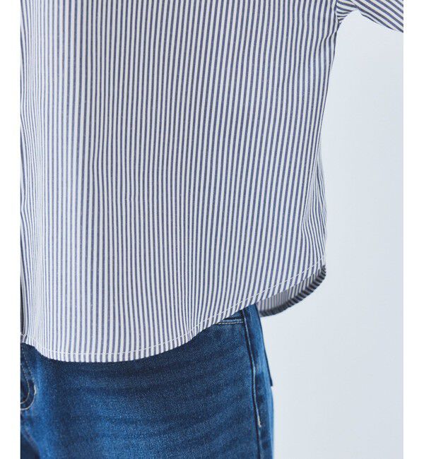 VIS「【WEB限定】スキッパーワイドスリーブシャツ/通勤対応」|シャツ・ブラウス|