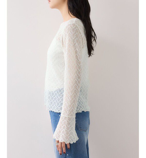 VIS「フレアスリーブレースインナートップス」|Tシャツ・カットソー|