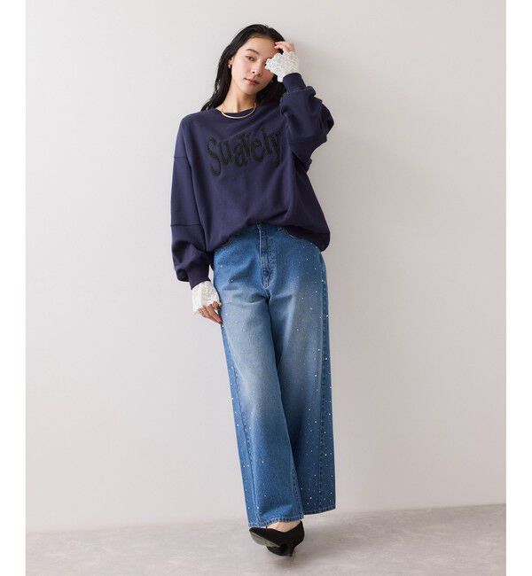 VIS「フレアスリーブレースインナートップス」|Tシャツ・カットソー|