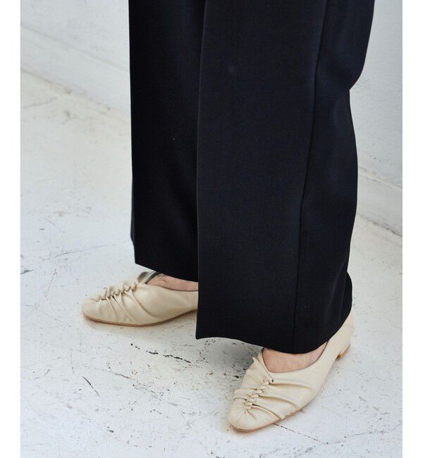 VIS「ギャザーバブーシュパンプス」|パンプス|