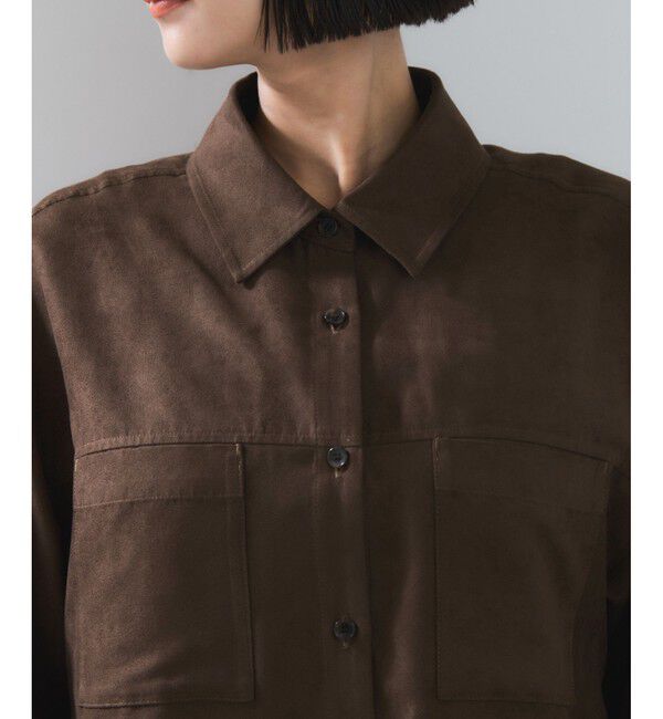 VIS「スエードライクロングスリーブシャツ」|シャツ・ブラウス|